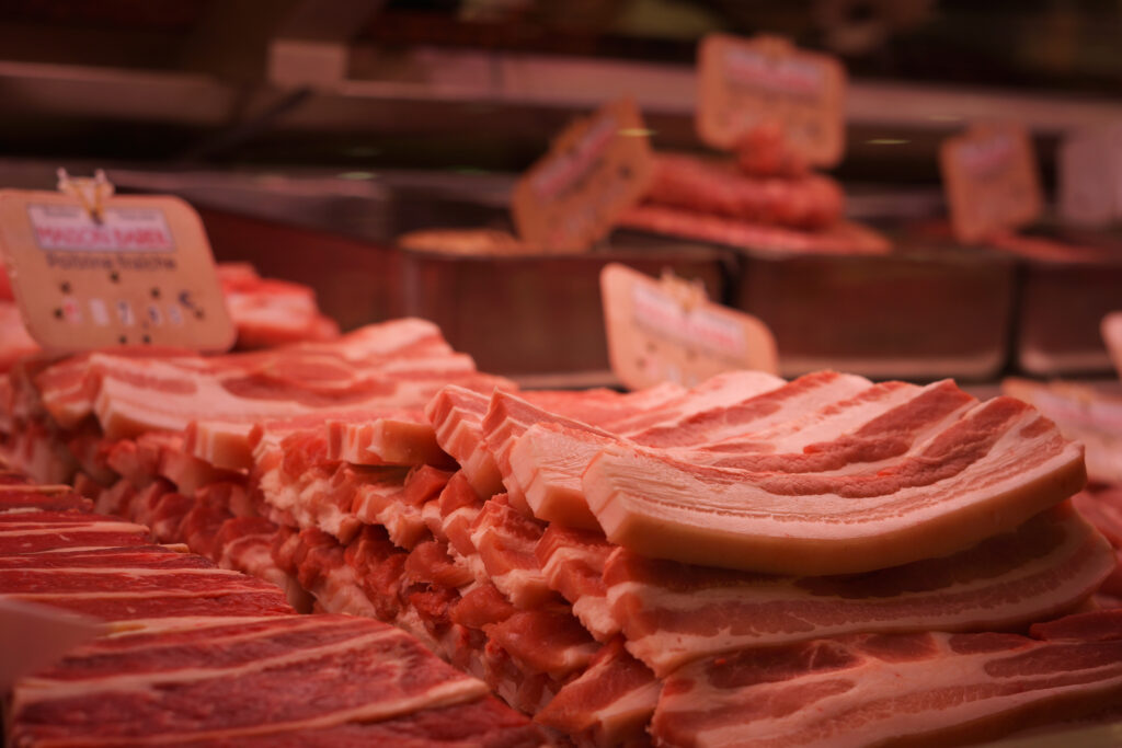 FRANCE - MEAT ON THE SHELVES