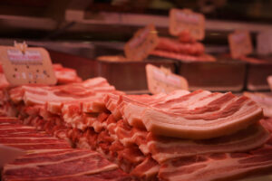FRANCE - MEAT ON THE SHELVES
